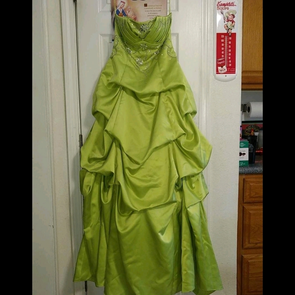 Dress, Top layer, slip under layer and tulle.